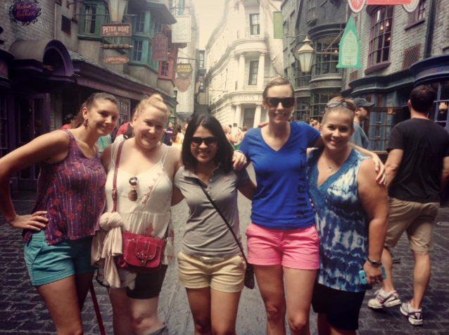 We had a late Christmas party and enjoyed a day at Universal together riding all of the new Harry Potter rides and drinking butter beer!