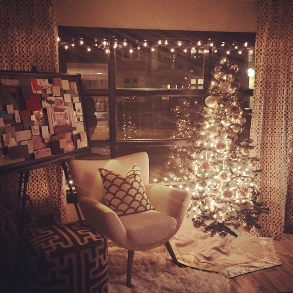 We put our tree up as soon as December hit and enjoyed it for the entire month!