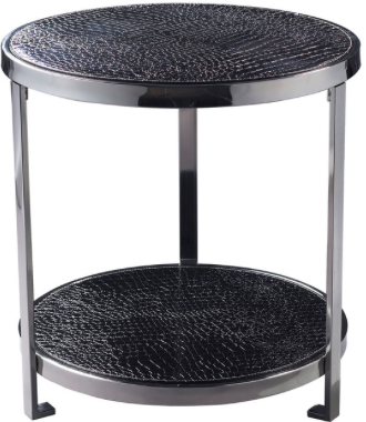 BLACK CROC TABLE$175W 20" / D 20" / H 21" / 12 lb.