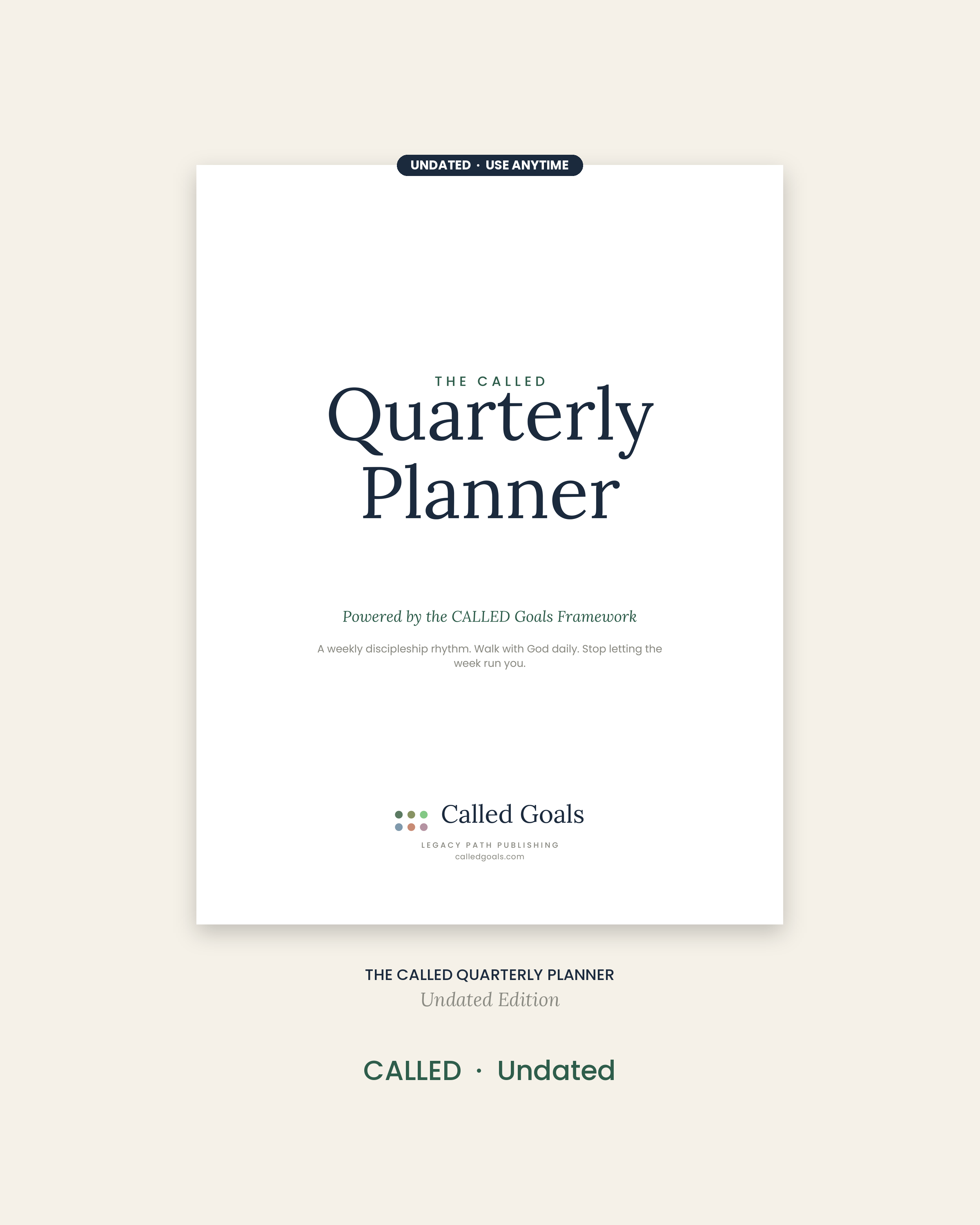 The Called Quarterly Planner (Undated)