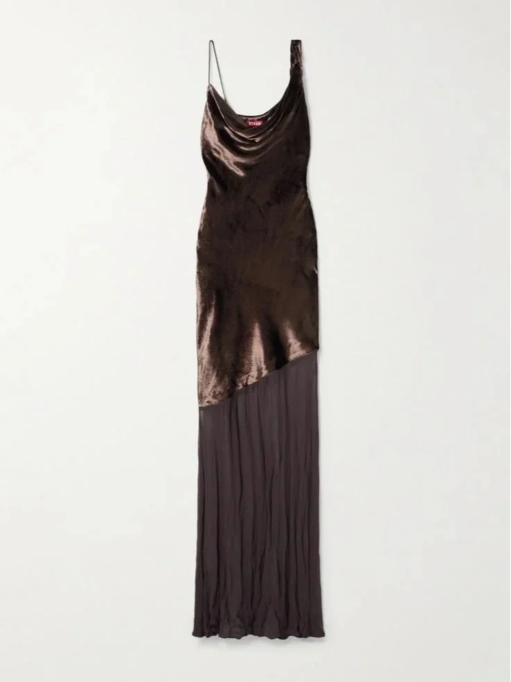 STAUD+-+Beaton+Draped+Velvet+And+Chiffon+Gown+-+Brown+-+US10.jpg