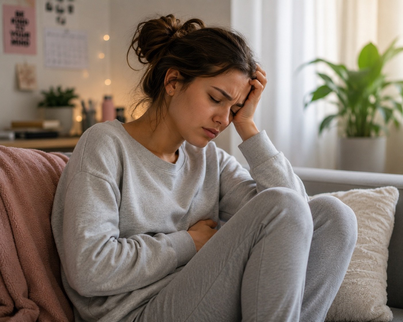 a young girl suffering from pms and pmdd in Adelaide