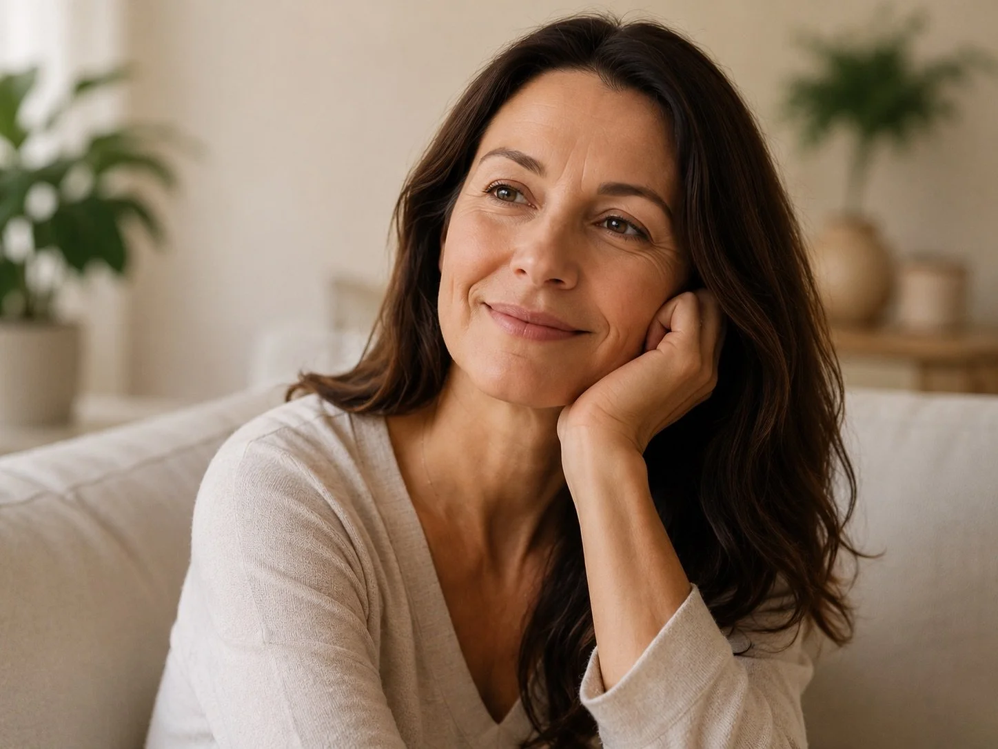 woman relaxed after acupuncture for menopause treatment in Adelaide