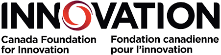 Logo of Canada Foundation for Innovation with the words 'INNOVATION' and its French translation, featuring a red swirl design.