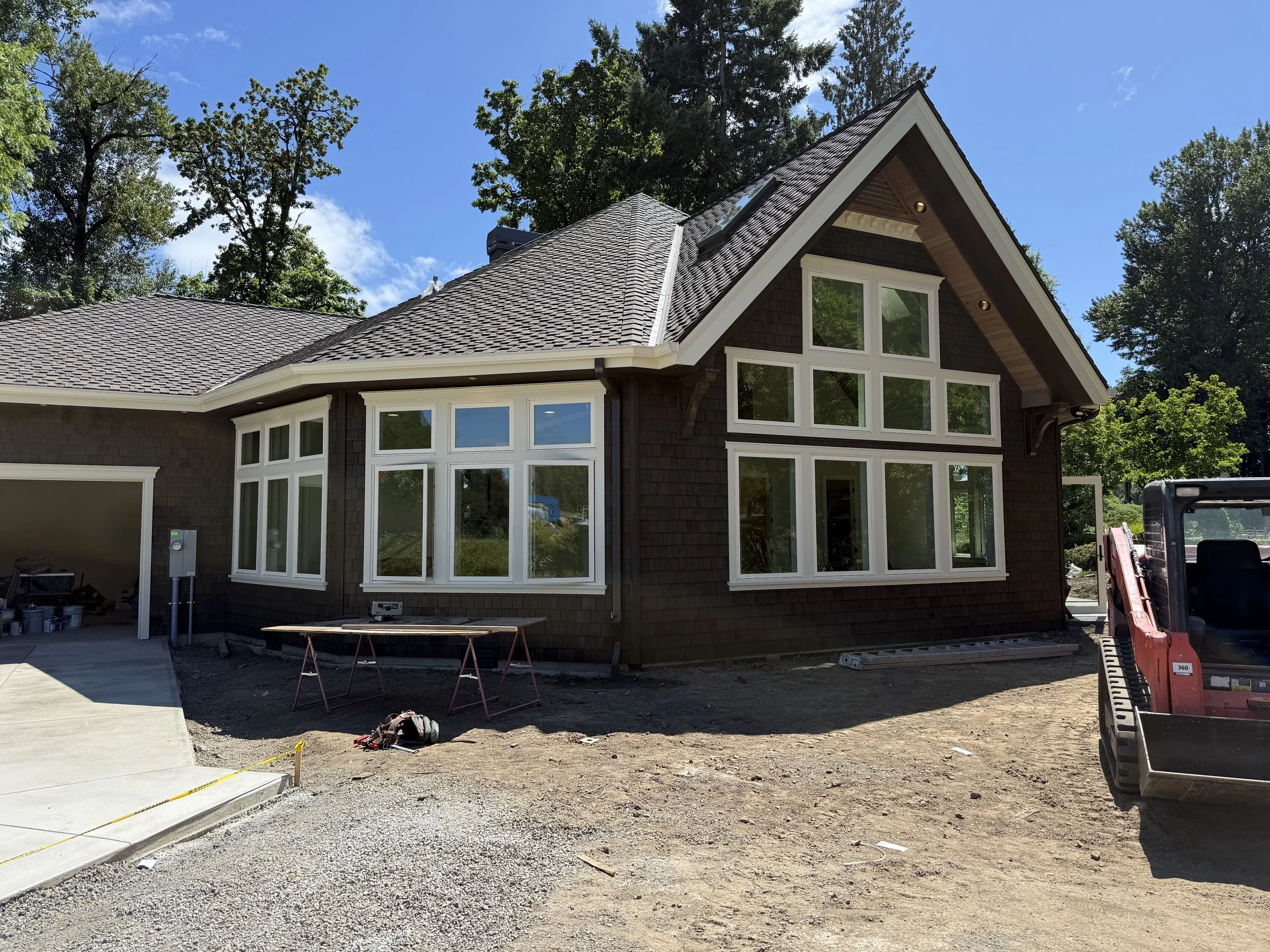 New construction home exterior painted by Cascade Painting in the Westside Portland area