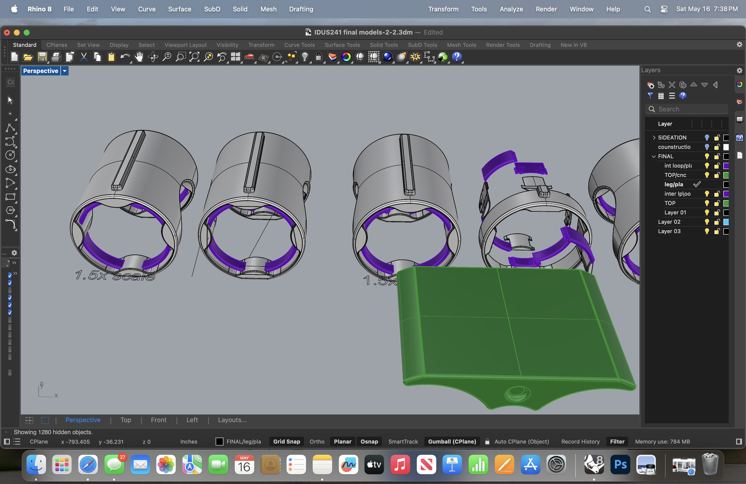 Final connection points and assembly breakdown