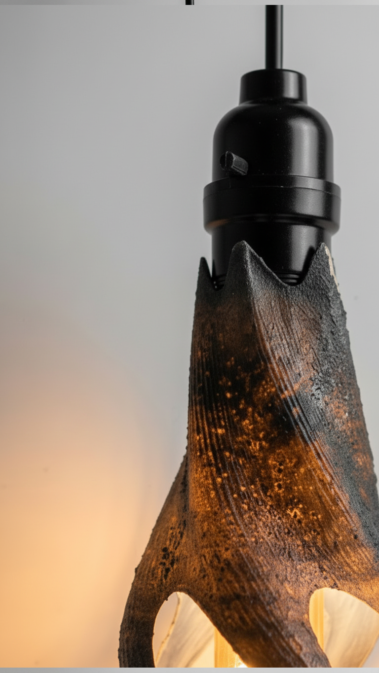 put this @1 hanging light in a white_grey backdrop, no studio lighting, @1 keep the light on and away from a wall, warm subtle highlights, clean contrast. defined form and texture-3.png