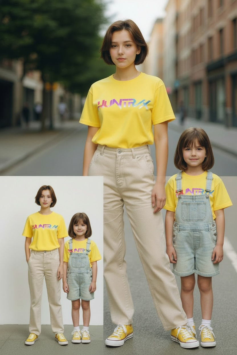 Kids Hunter/x Graphic Front and Back Graphic Tee
