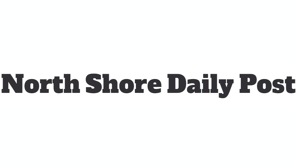 Logo of North Shore Daily Post in bold black font on a white background.