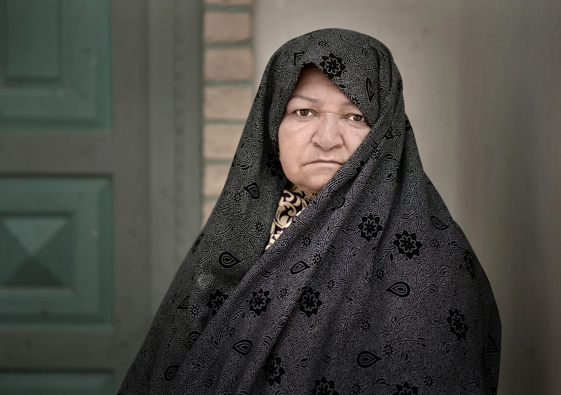 Portrait of an Iranian woman in the village