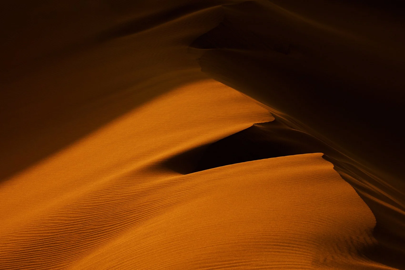 Sunset in Desert