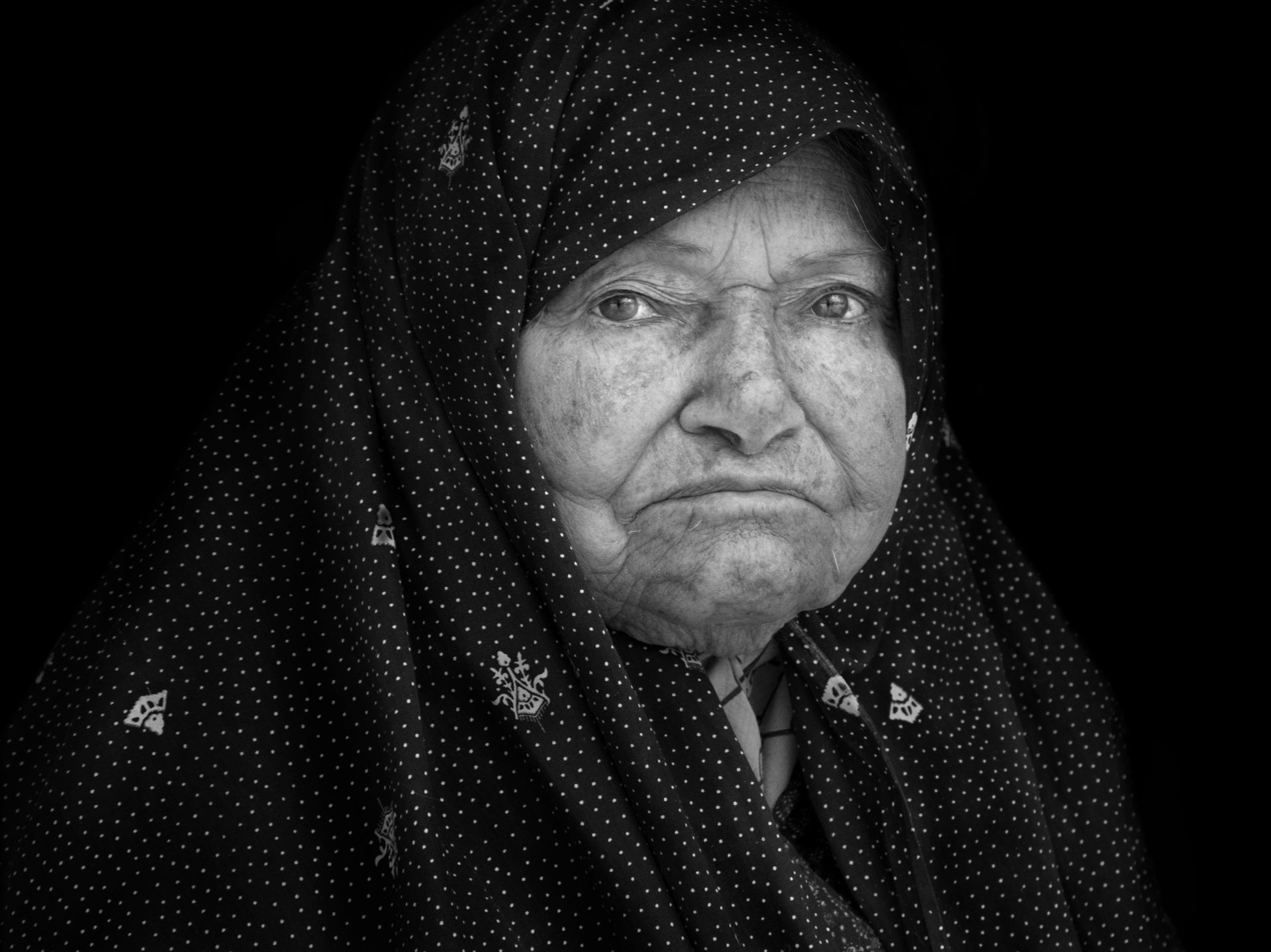 Close-up portrait of Iranian woman