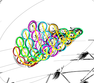 behind the scenes sketch of a chinese bubble waffle