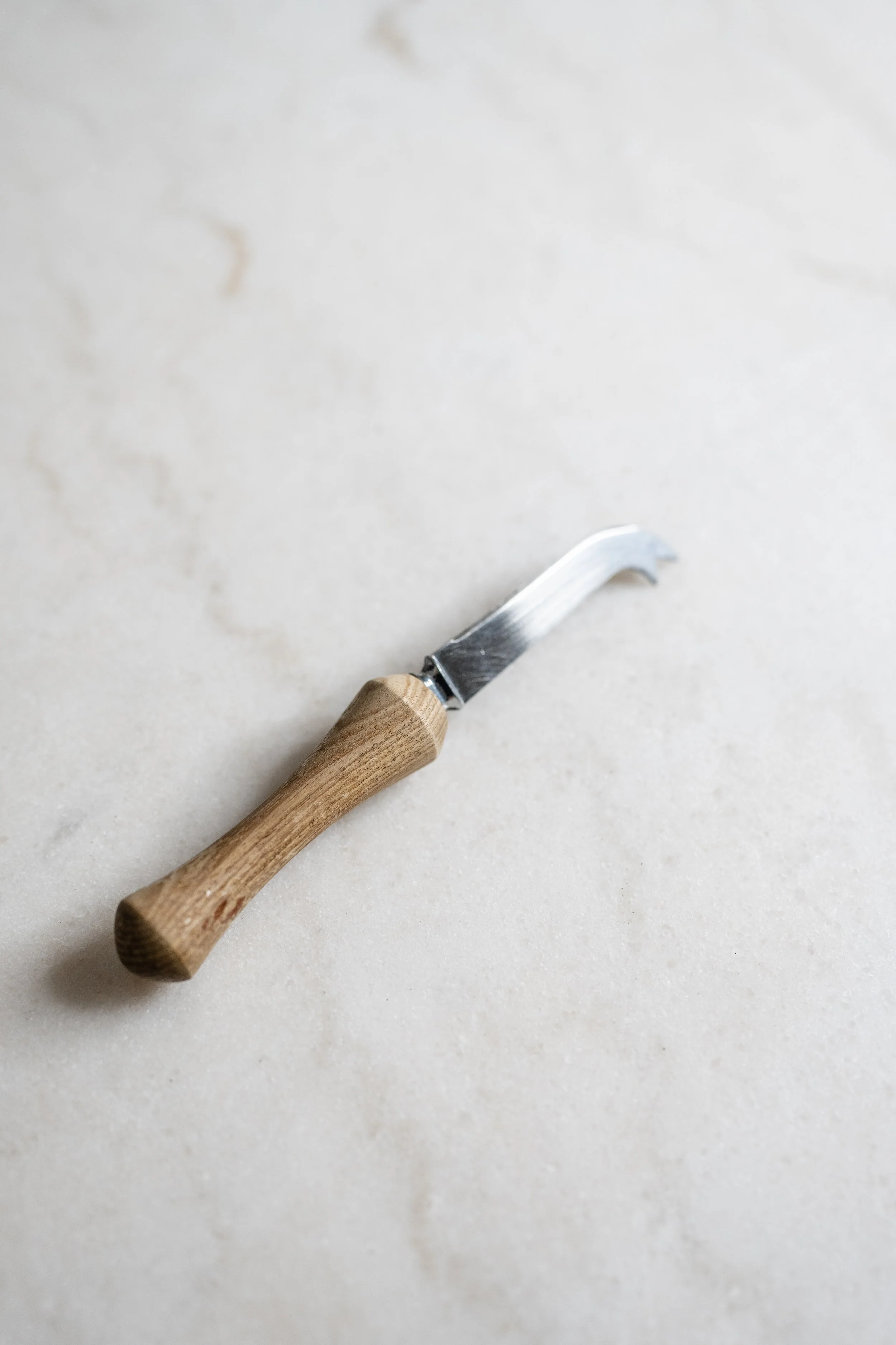 Vintage Wooden Handled Stainless Steel Cheese Knife