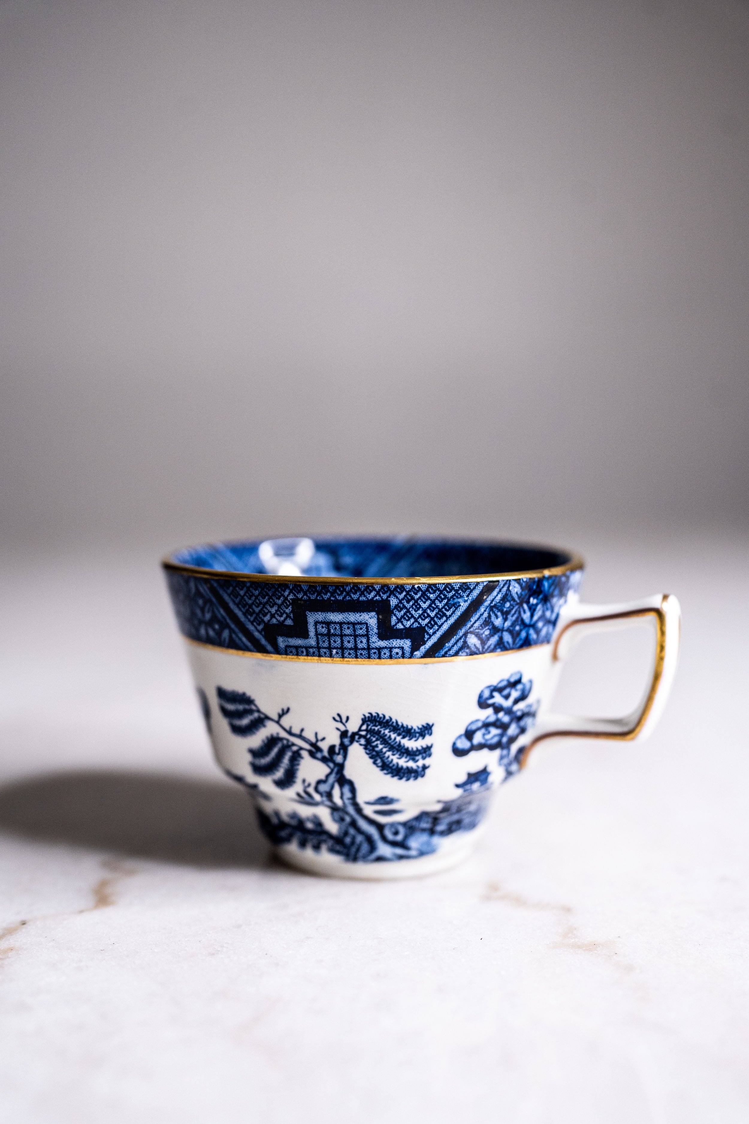 Vintage Booths "Real Old Willow" Chinoiserie Tea Cup (Pattern A8025) - Made in England