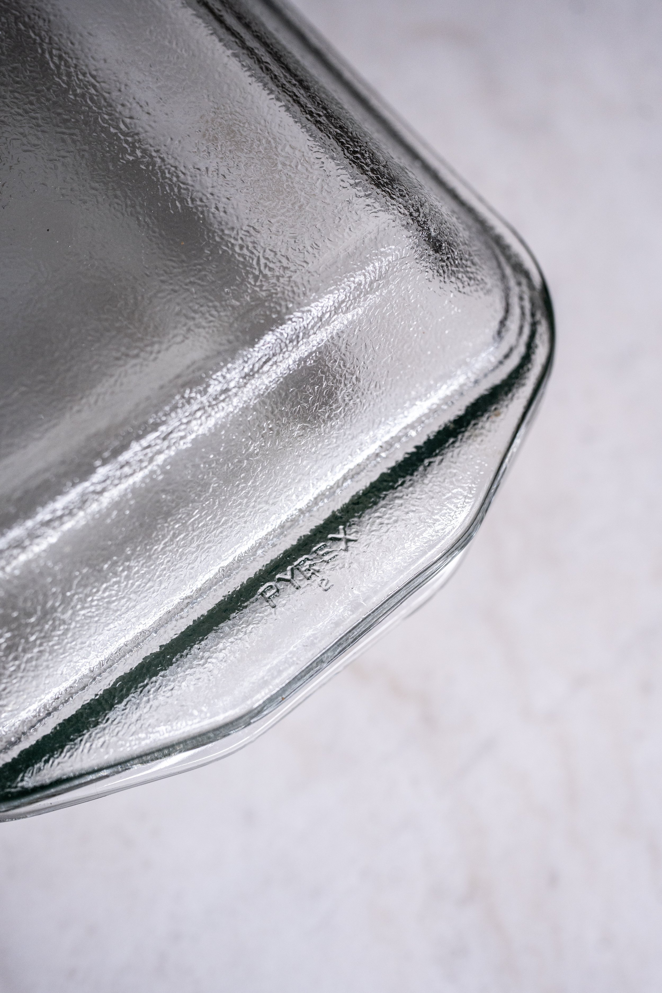 Vintage Pyrex Clear Glass Covered Casserole Dish with Lid