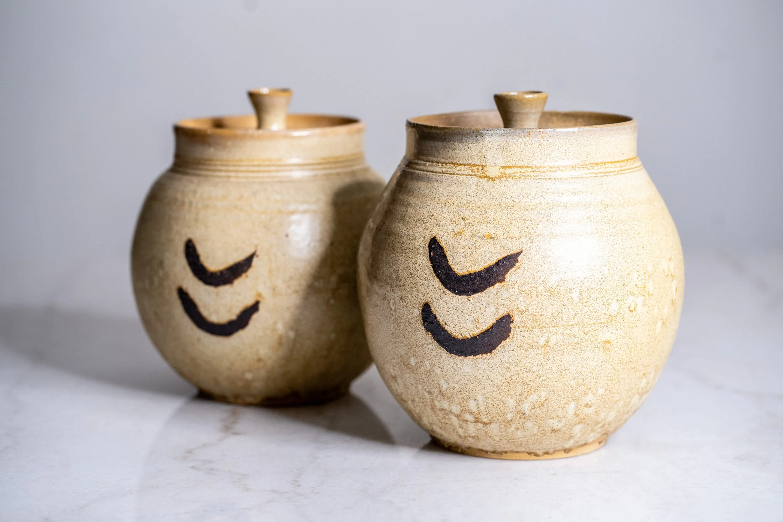 Vintage Gulson Goulburn Australian Studio Pottery Canister Pair