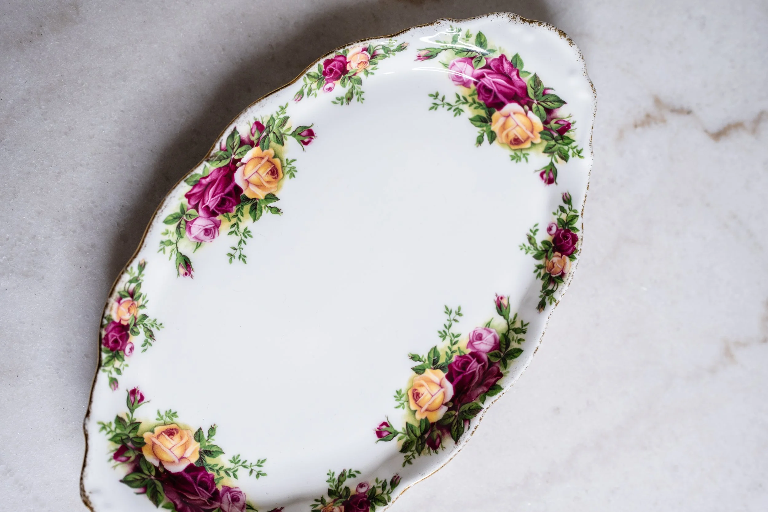 Vintage Royal Albert Old Country Roses Oval Serving Platter