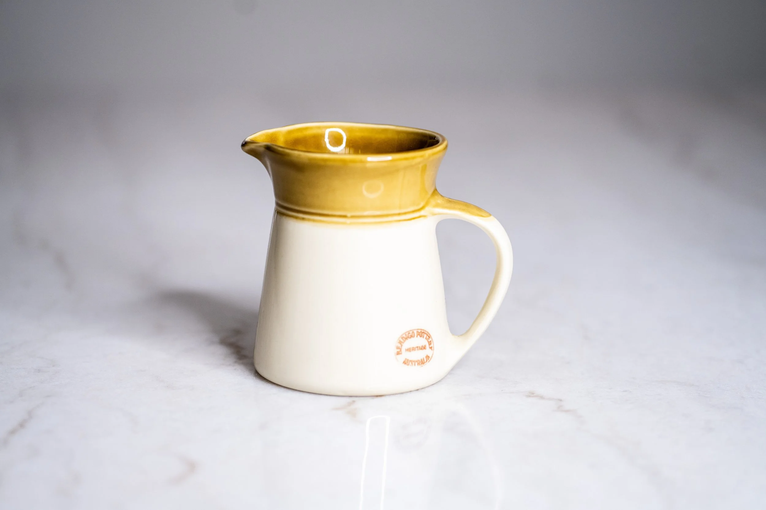 Vintage Bendigo Pottery Heritage Australia Two-Tone Jug