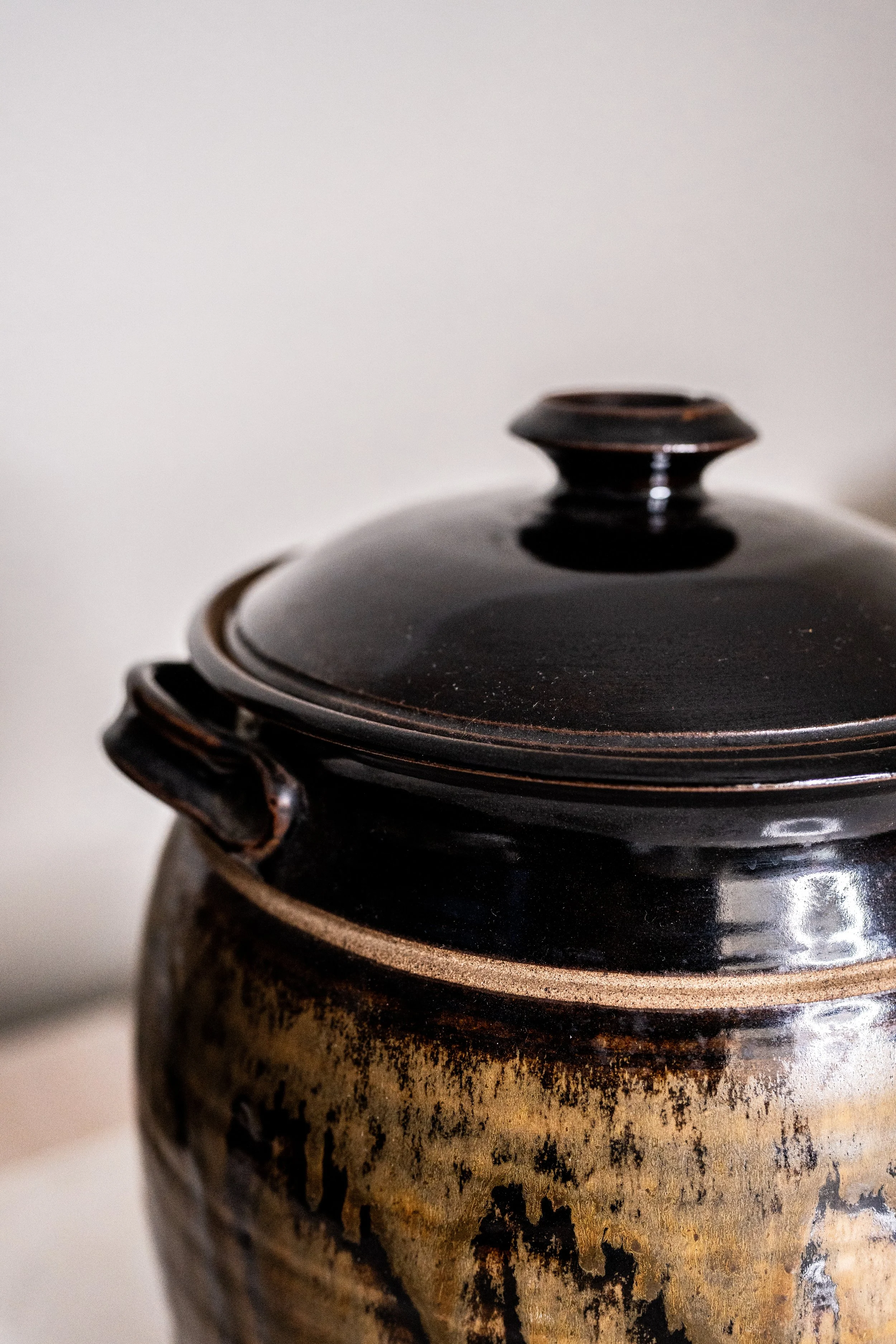 Vintage Studio Pottery Lidded Jar/Crock