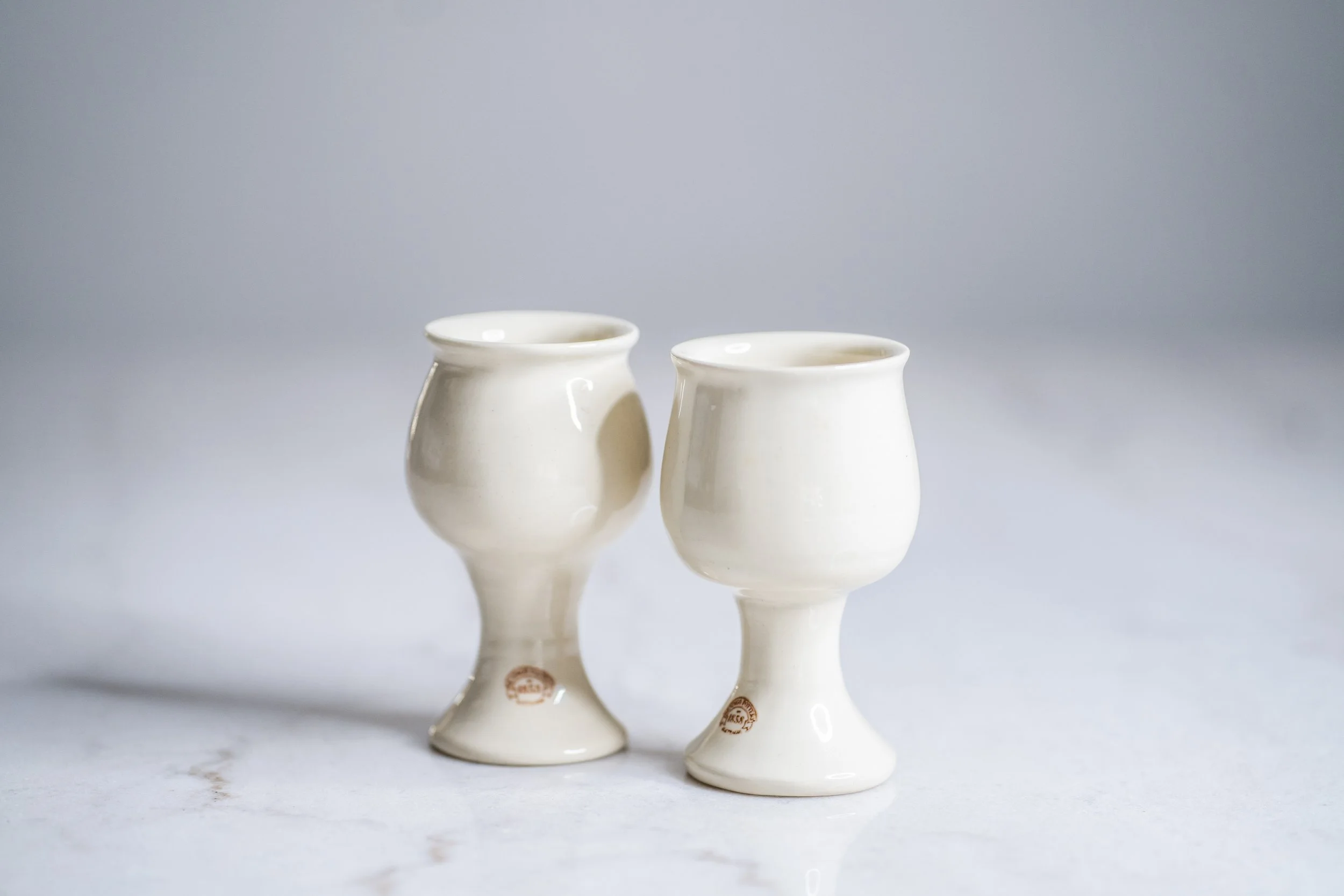 Vintage Bendigo Pottery Ceramic Goblets - Pair