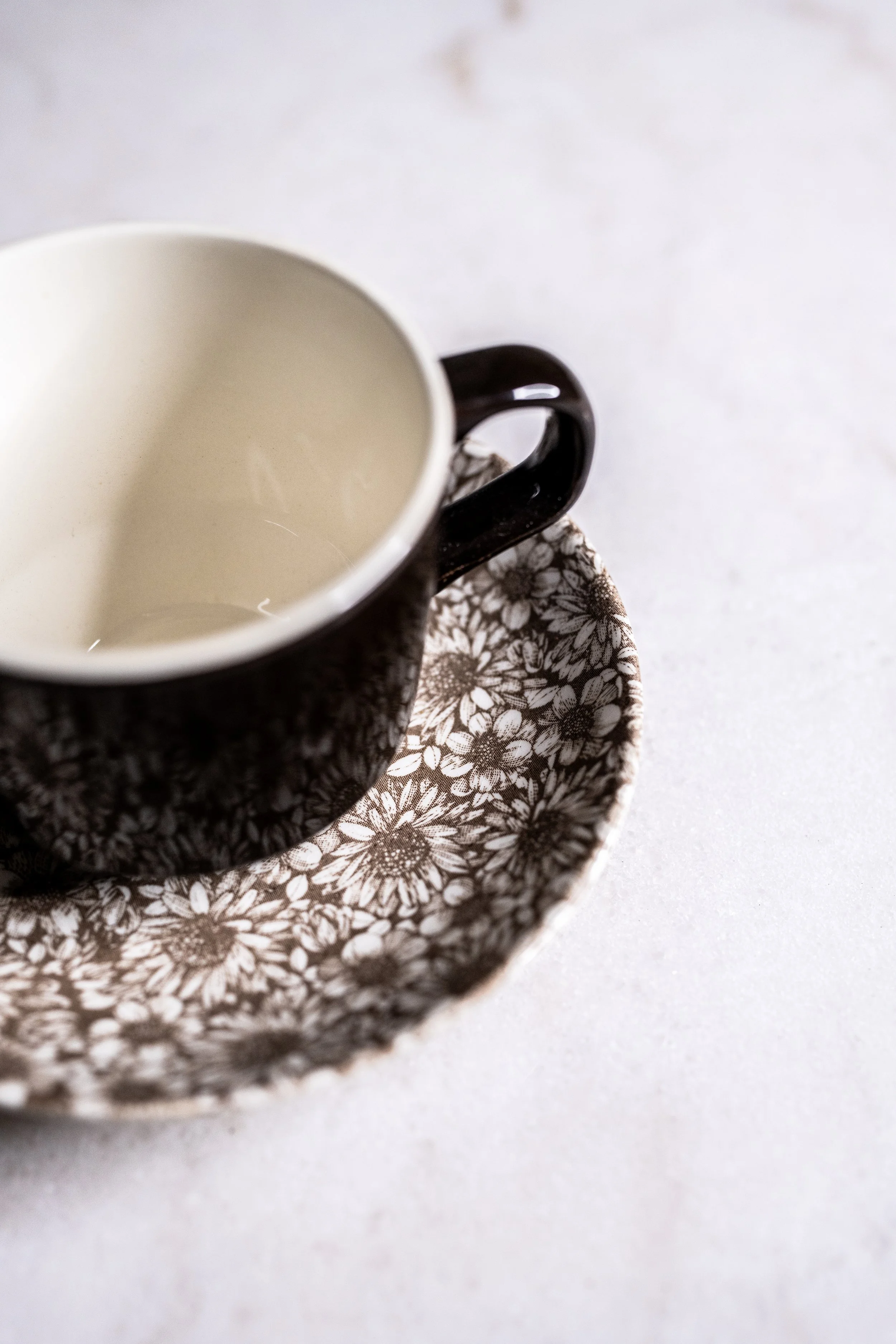 Vintage Crown Lynn "Milano" Pattern Cup and Saucer Set - Made in New Zealand