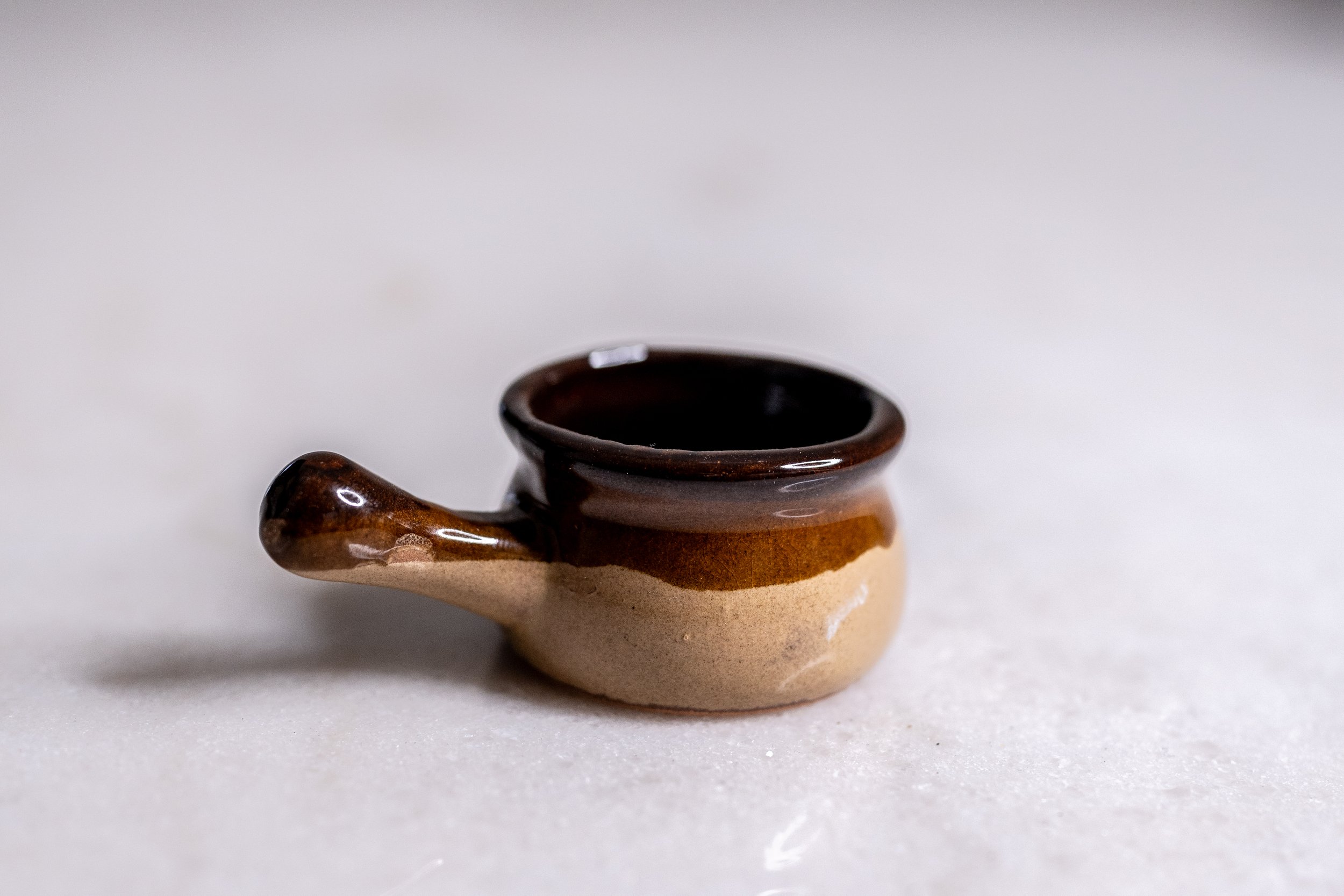1970s Vintage Armbee Mini Handled Ceramic Crock