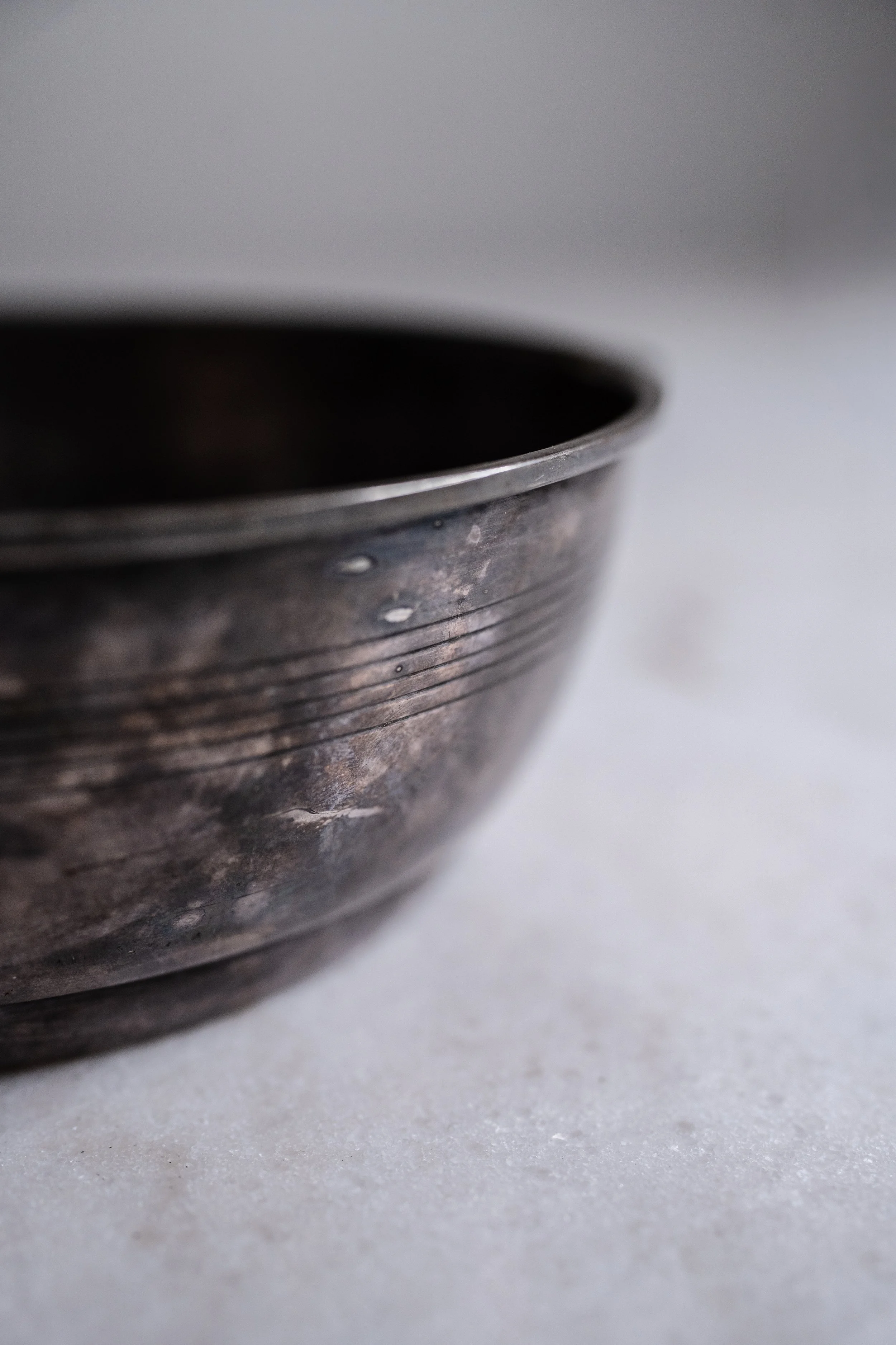 Vintage Stokes Silverware Ribbed Bowl with Handles