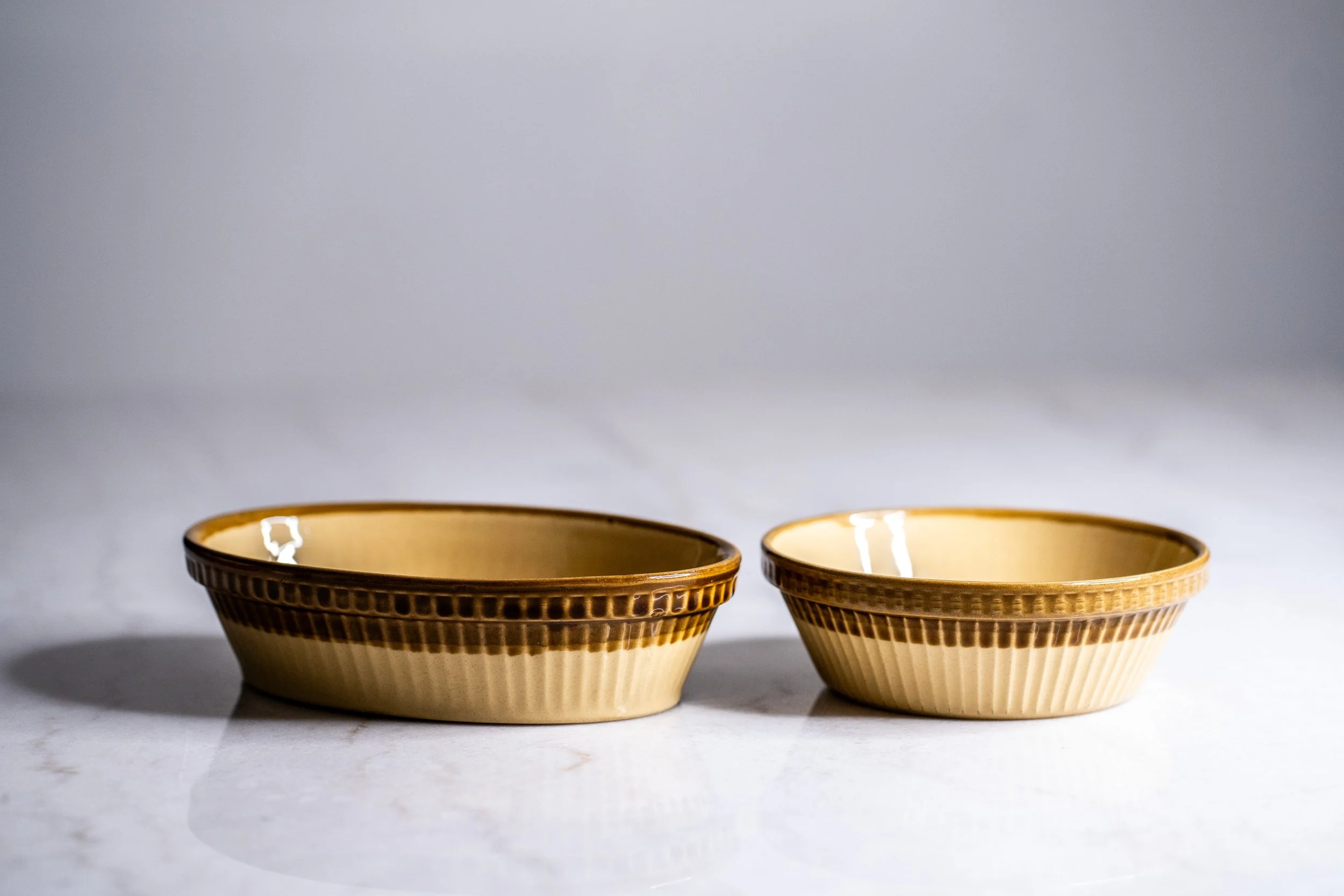 1970s Vintage TG Green England Granville Baking Dishes Set