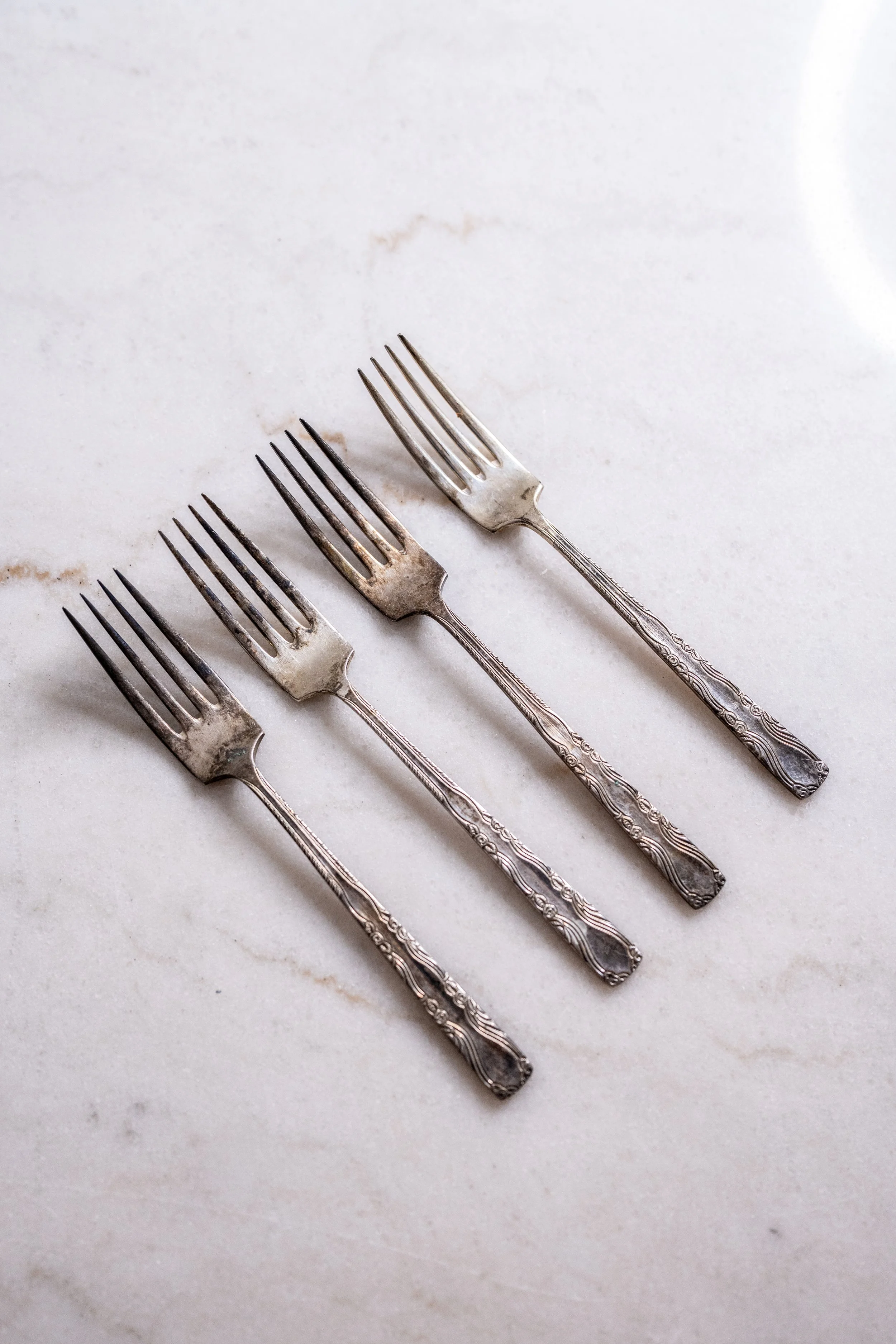 Vintage Grosvenor Charm EPNS Silver Plated Dinner Forks - Set of 4 Australian Cutlery