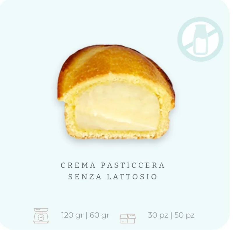 Pasticciotto Il Gran Leccese CREMA PASTICCERA SENZA LATTOSIO 1pz