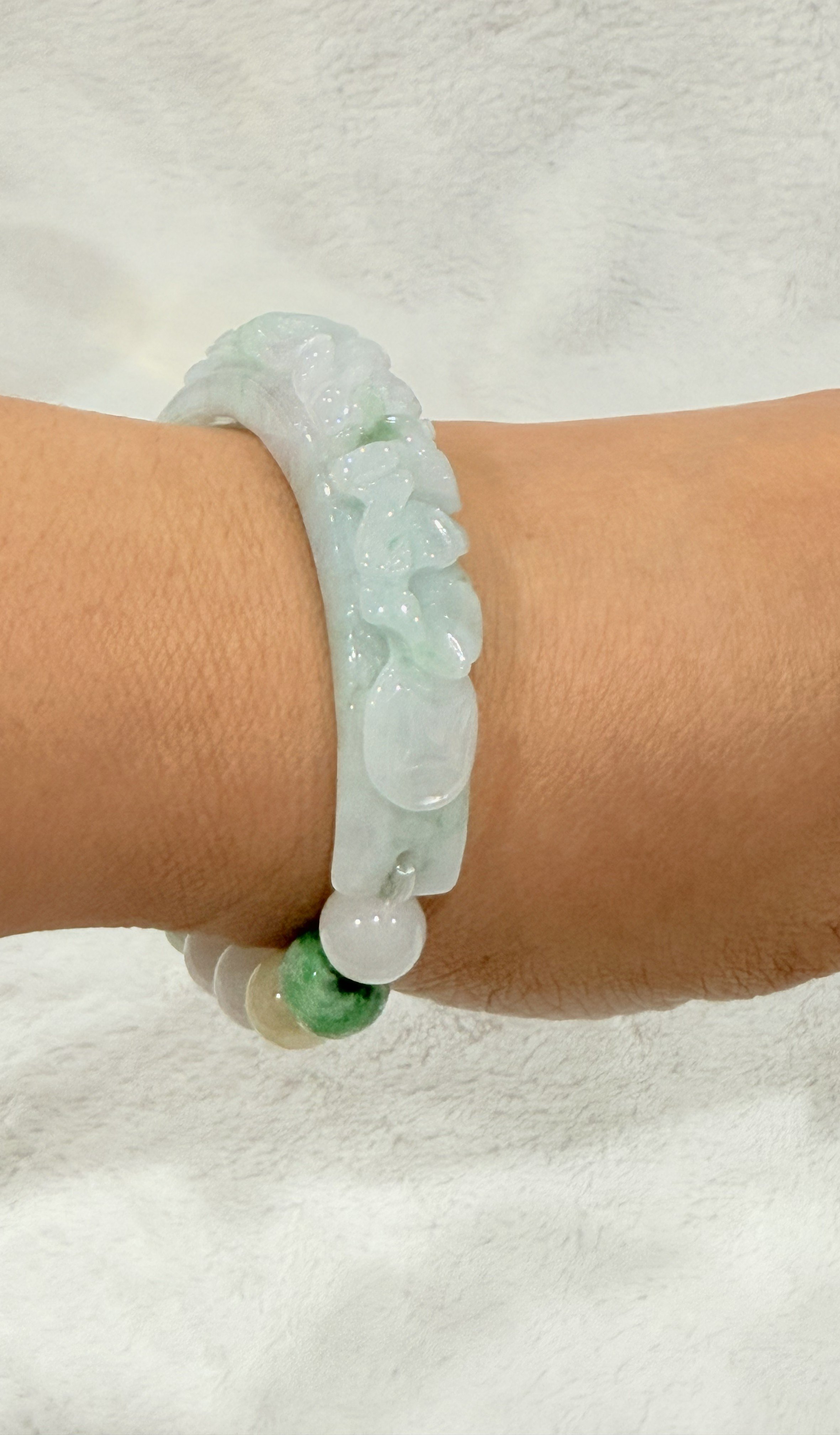 Jade Half Bangle Bracelet
