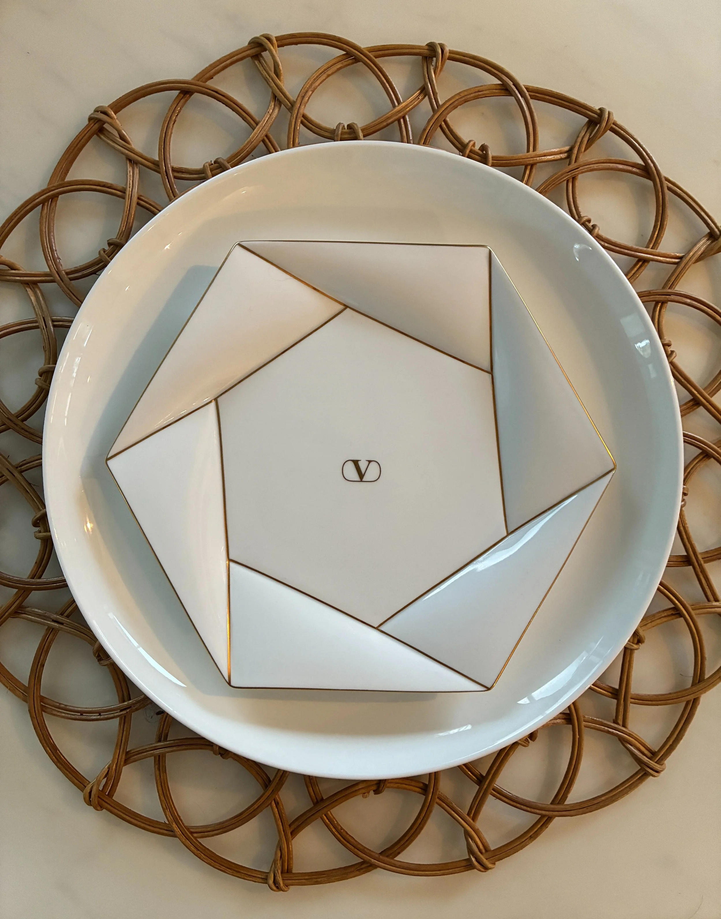Valentino Postmodern Plates and Bowl - Complete Set of 6