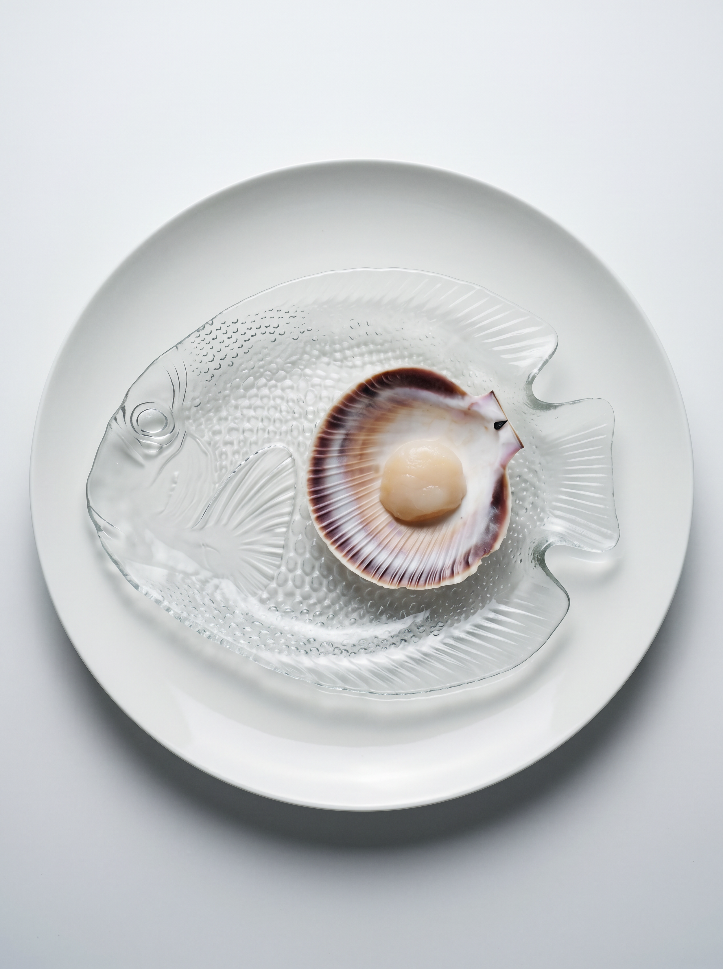 Arcoroc France 'Poisson' Plates - Set of 6