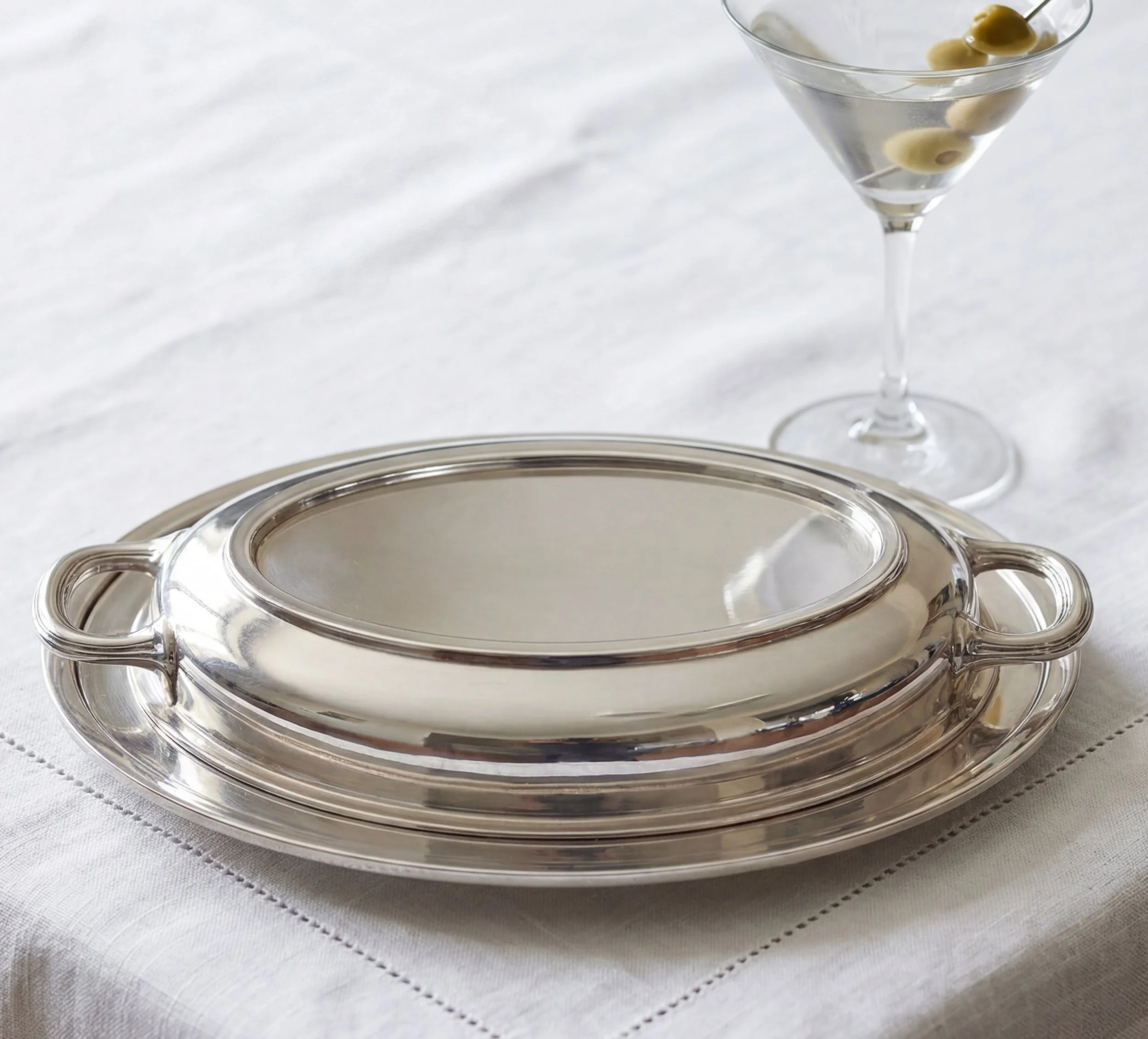 Antique Daniel & Arter Silver Plated Platter