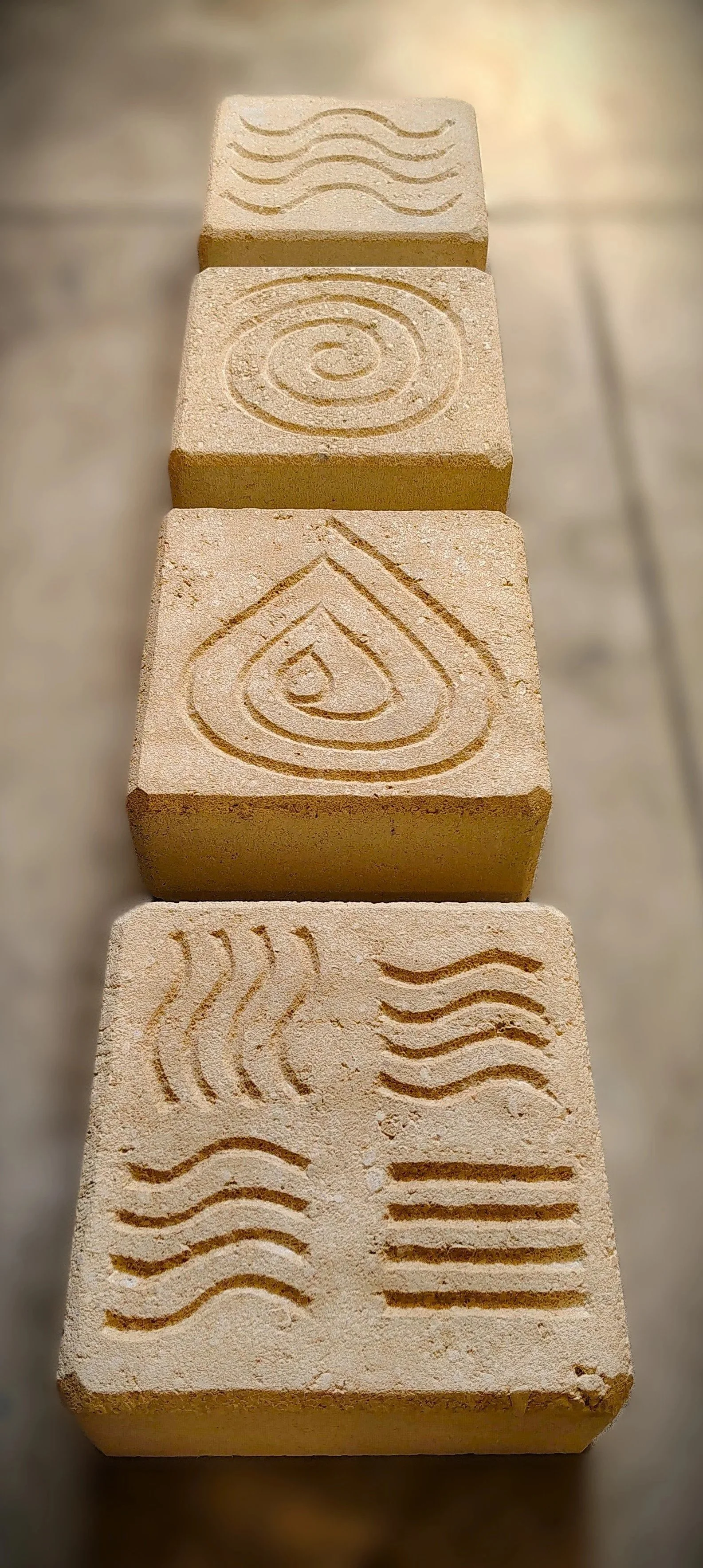 blocks reconstituted limestone Interactive public art stone sculpture playground playspace Western Australia Perth