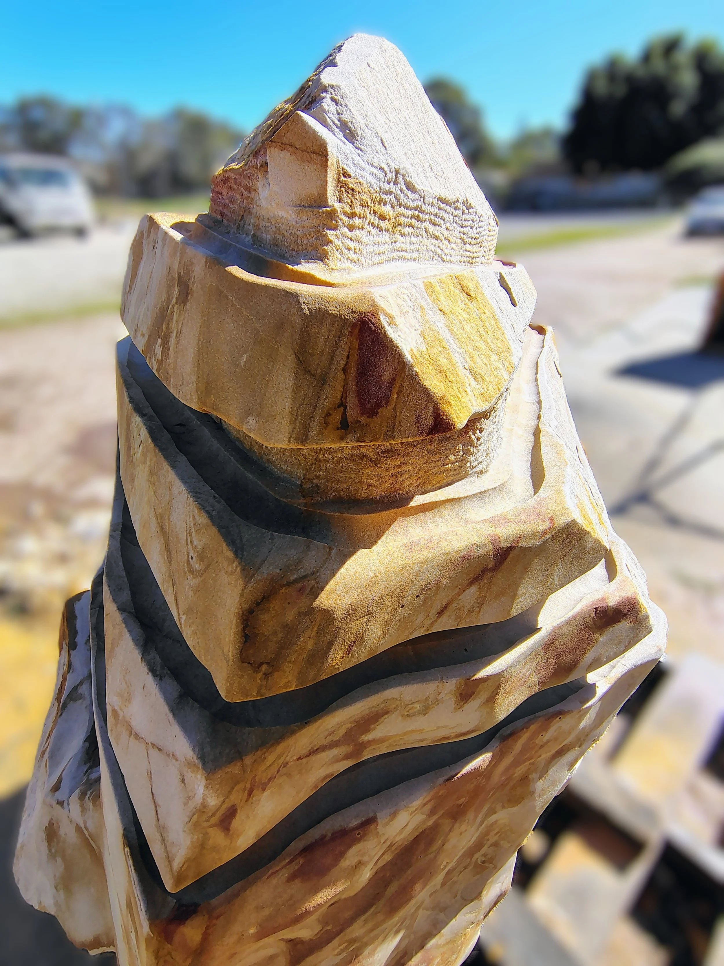 Interactive public art stone sculpture playground playspace Western Australia Perth