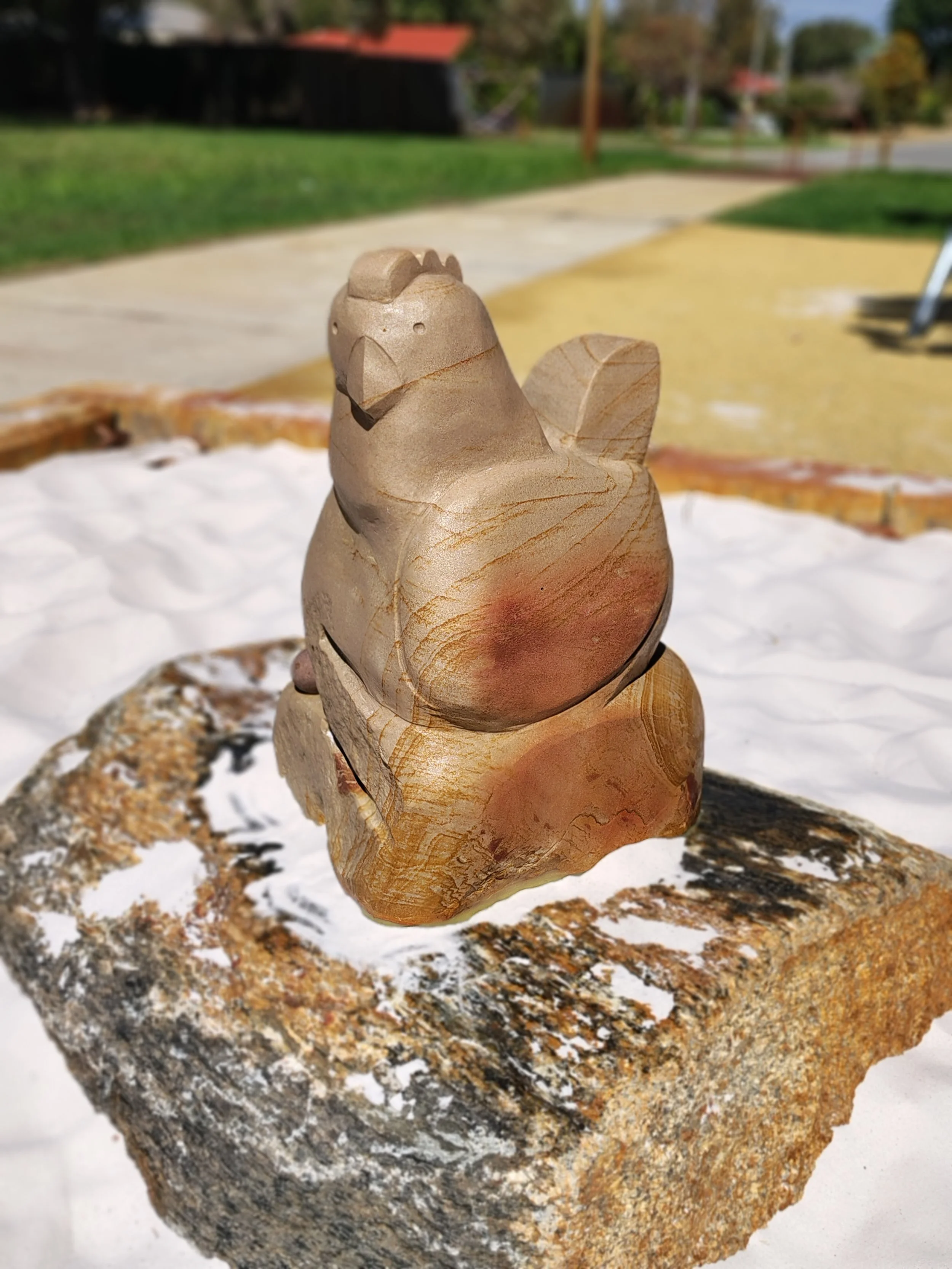 Interactive public art stone sculpture playground playspace Western Australia Perth