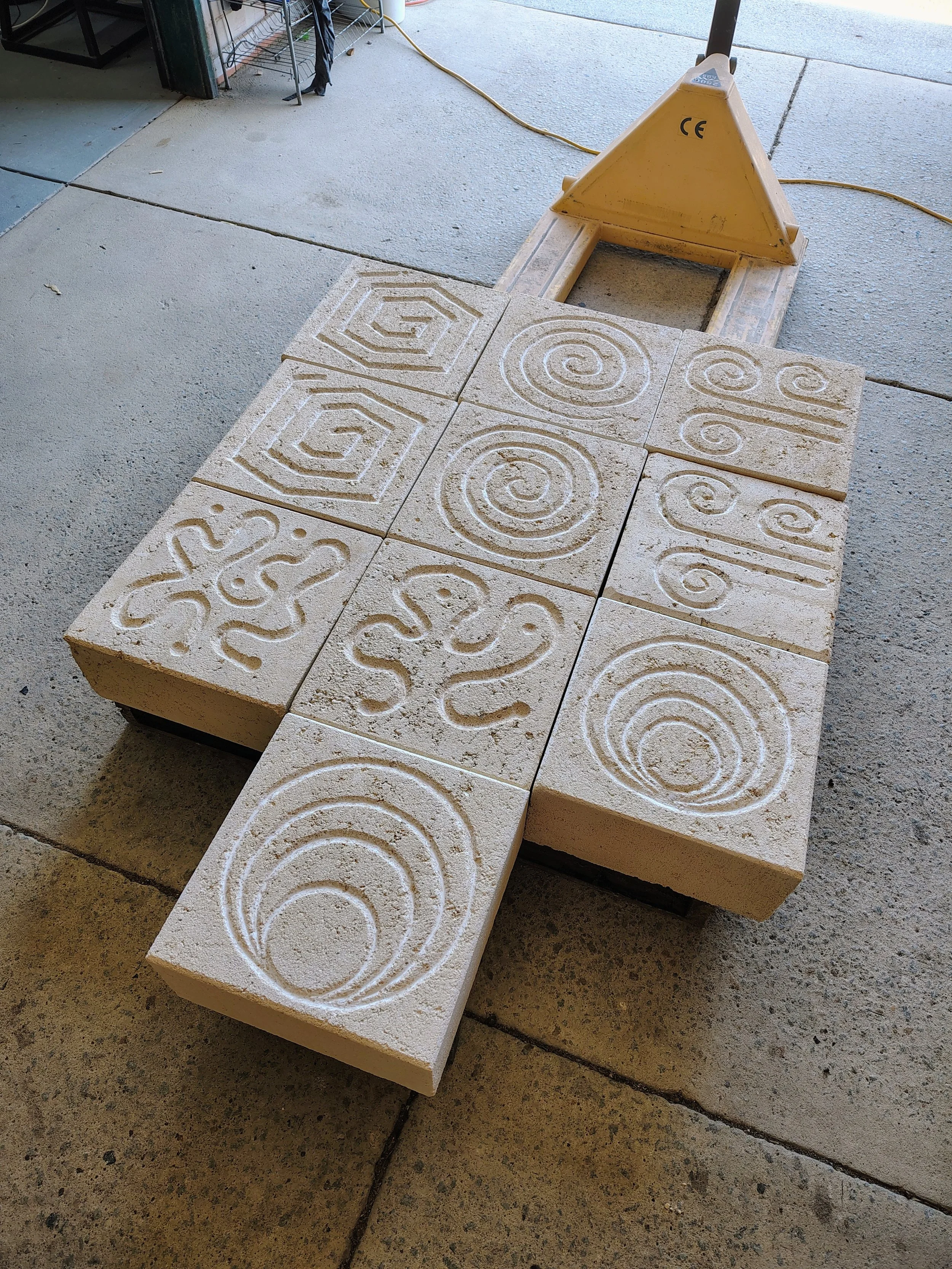 blocks reconstituted limestone Interactive public art stone sculpture playground playspace Western Australia Perth