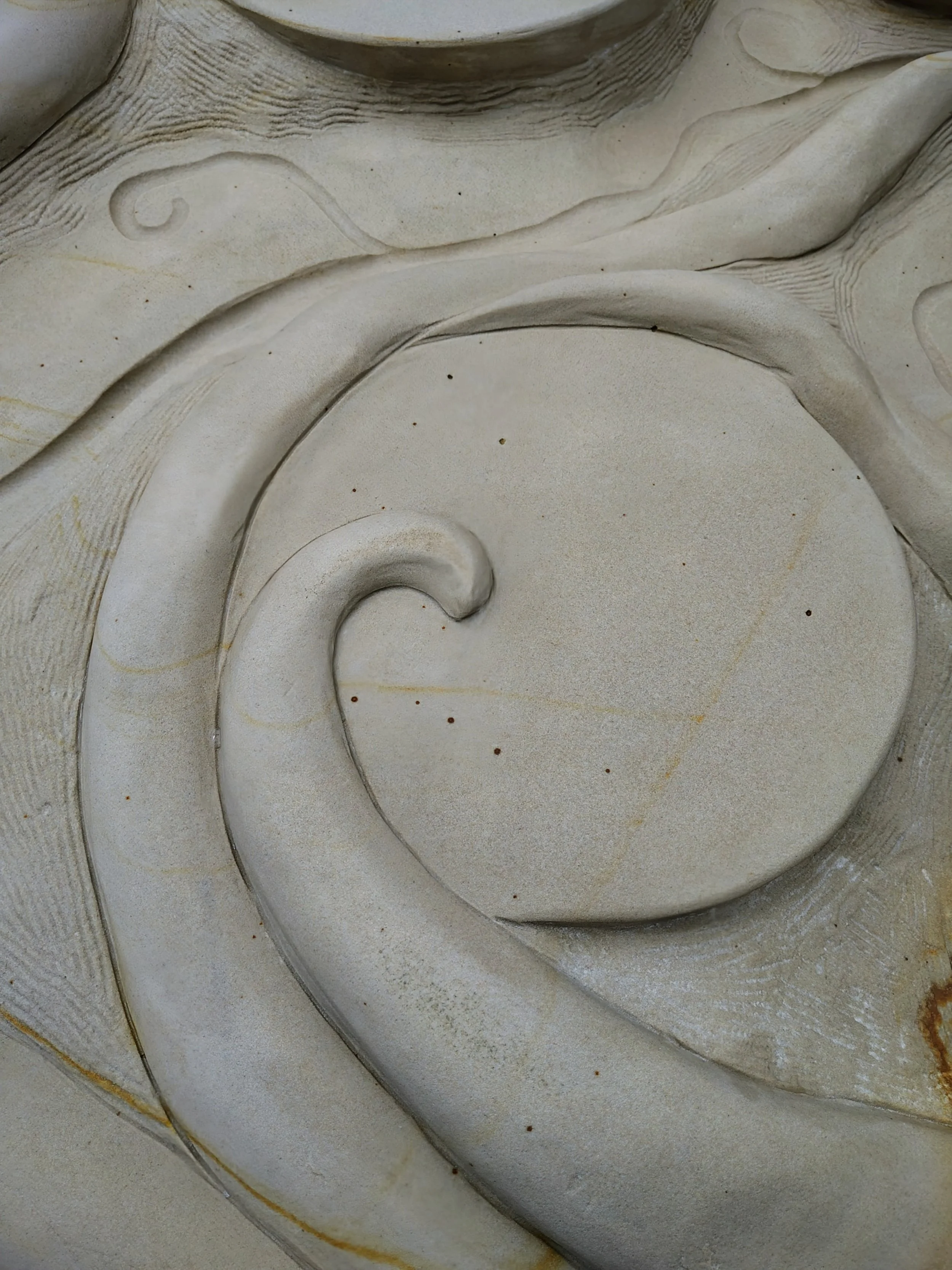 Large sandstone public sculpture in playground Perth by Pinnaroo Studio