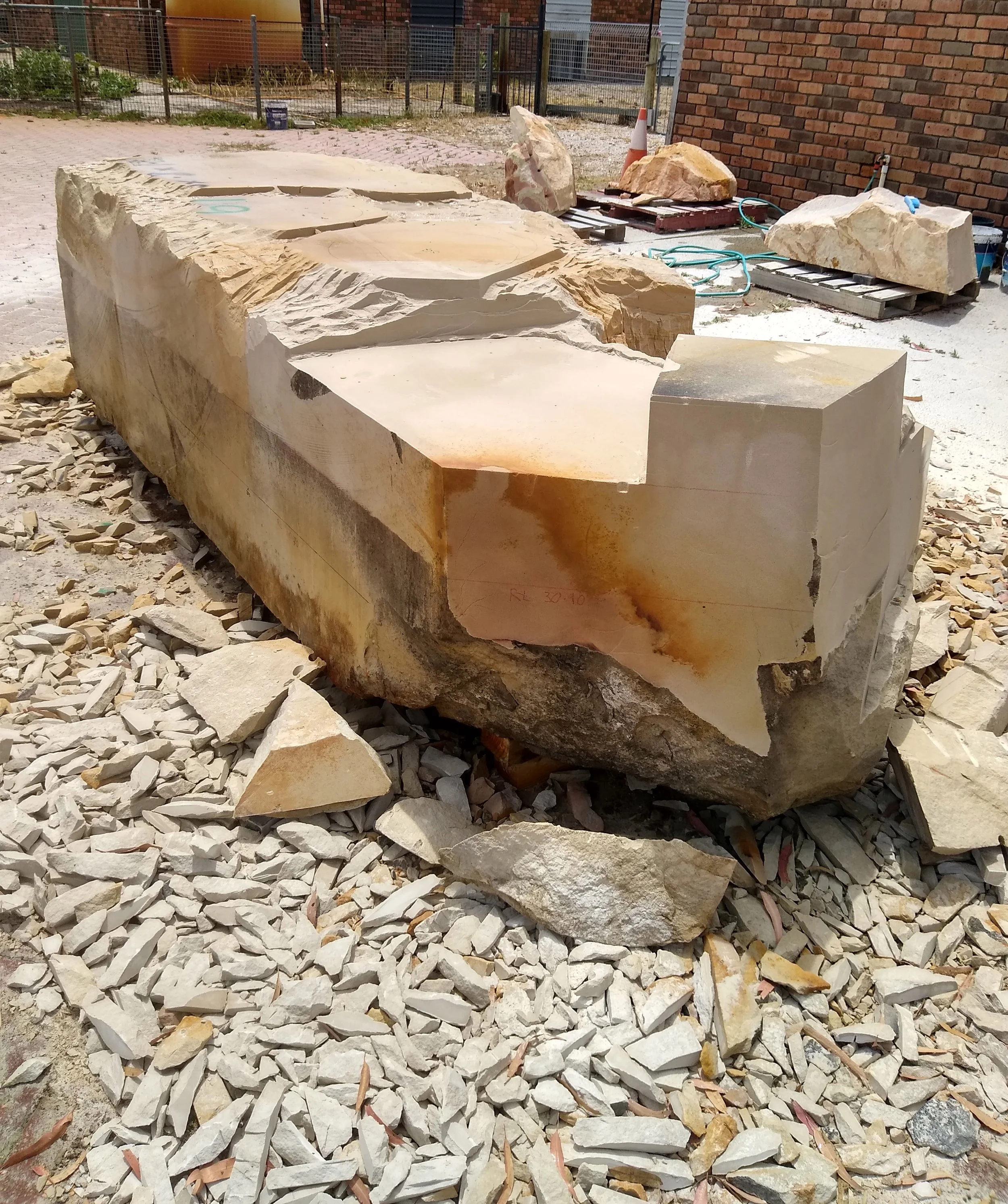 Interactive public art stone sculpture playground playspace Western Australia Perth