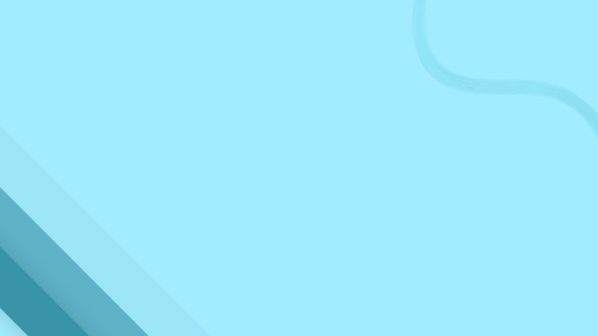 A light blue background with a gradient of darker blue in the bottom left corner, featuring subtle circular patterns.