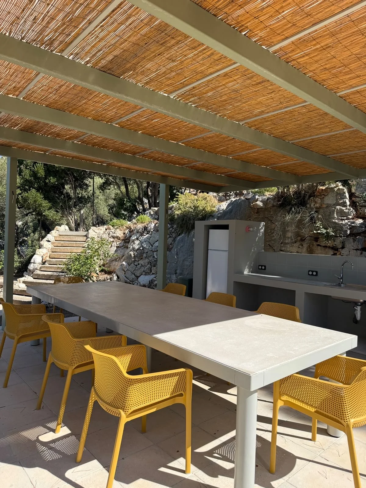 Exterior dining area - lower level