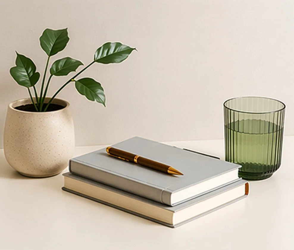 Professional bookkeeping and business support workspace