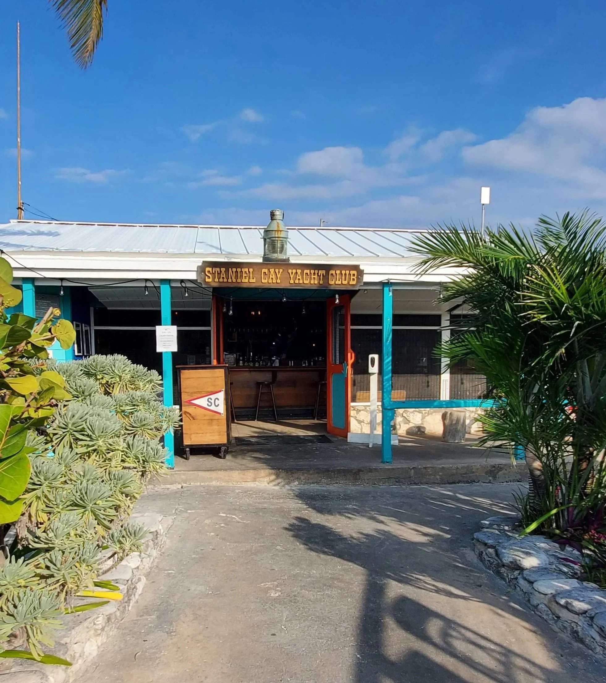 Staniel Cay Yacht Club located 7 minutes walk from Staniel Cay Seaside Vacation Rentals
