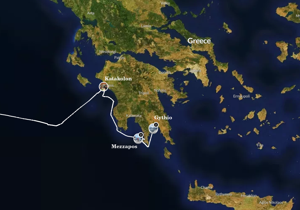Circumnavigatie van de Peloponnesos