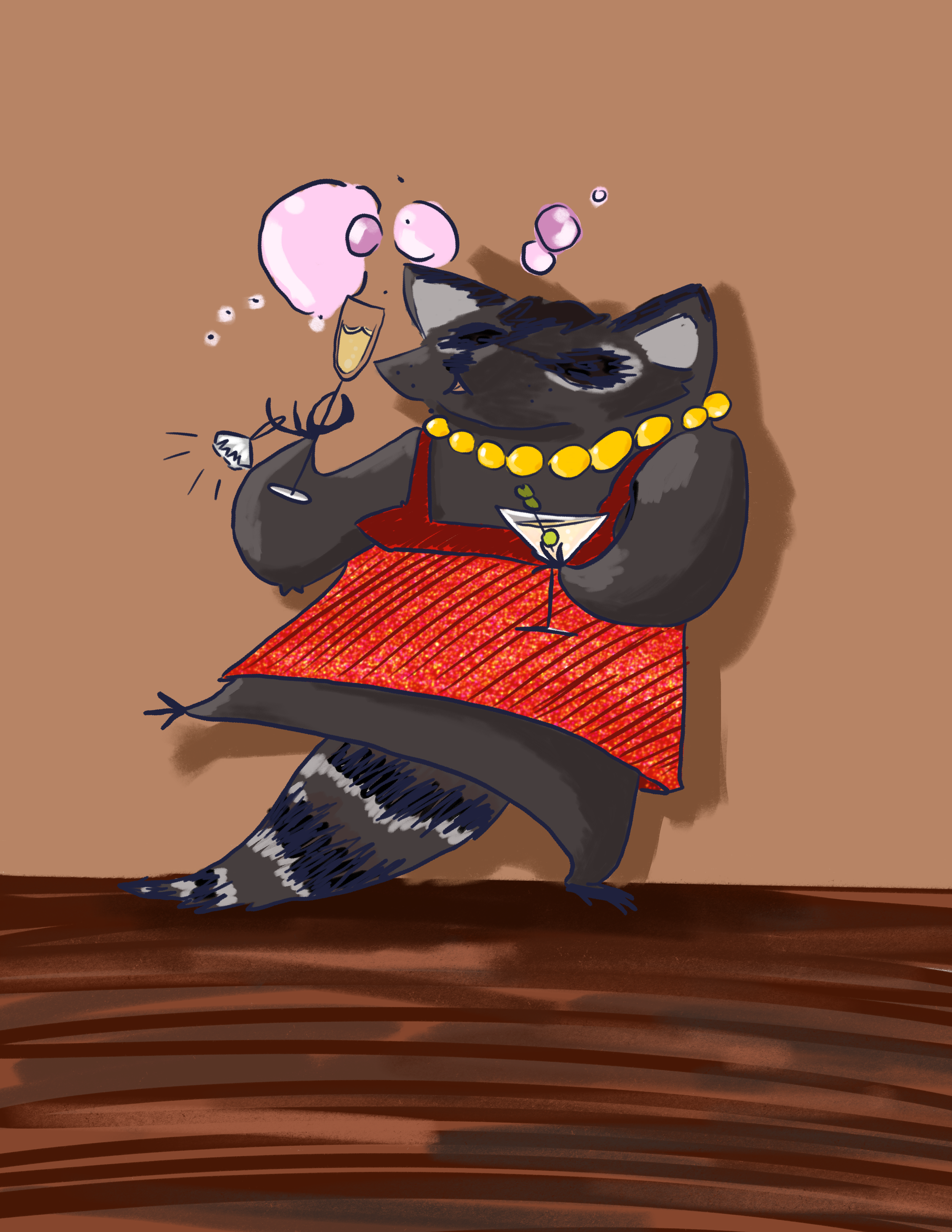 Cocktail Party Raccoon