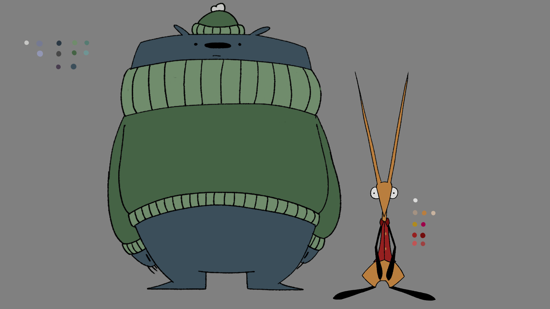 Final color for Hare and Bear