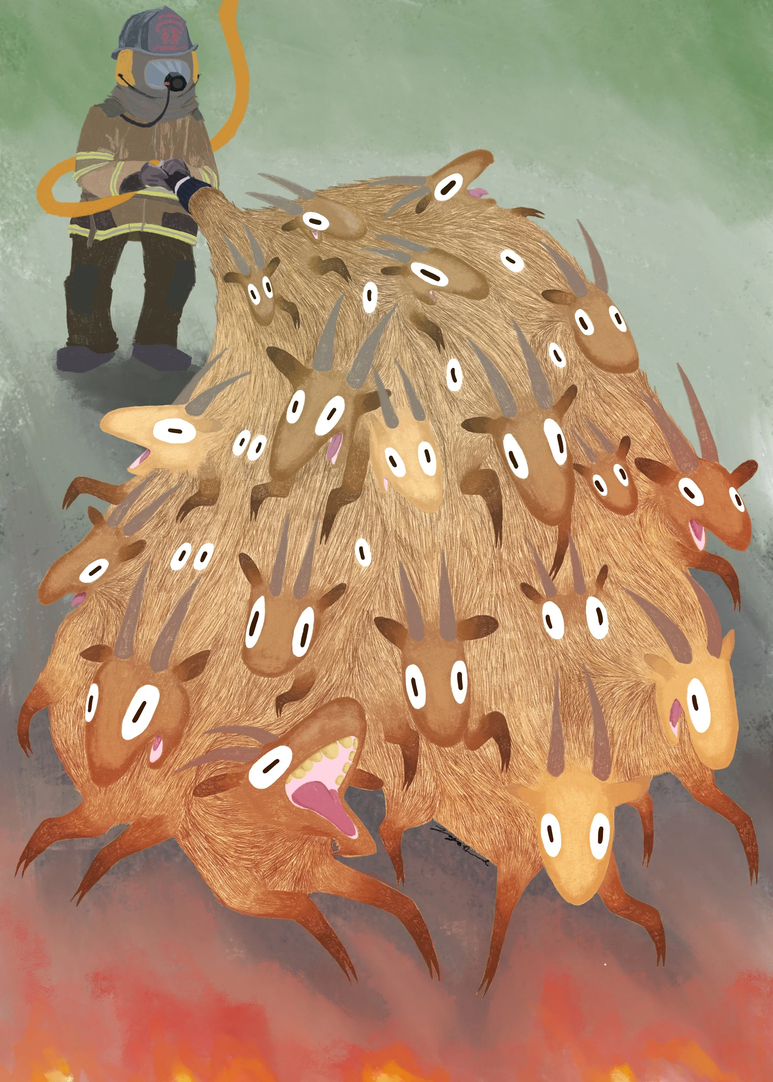 An unconventional way to fight wildfires