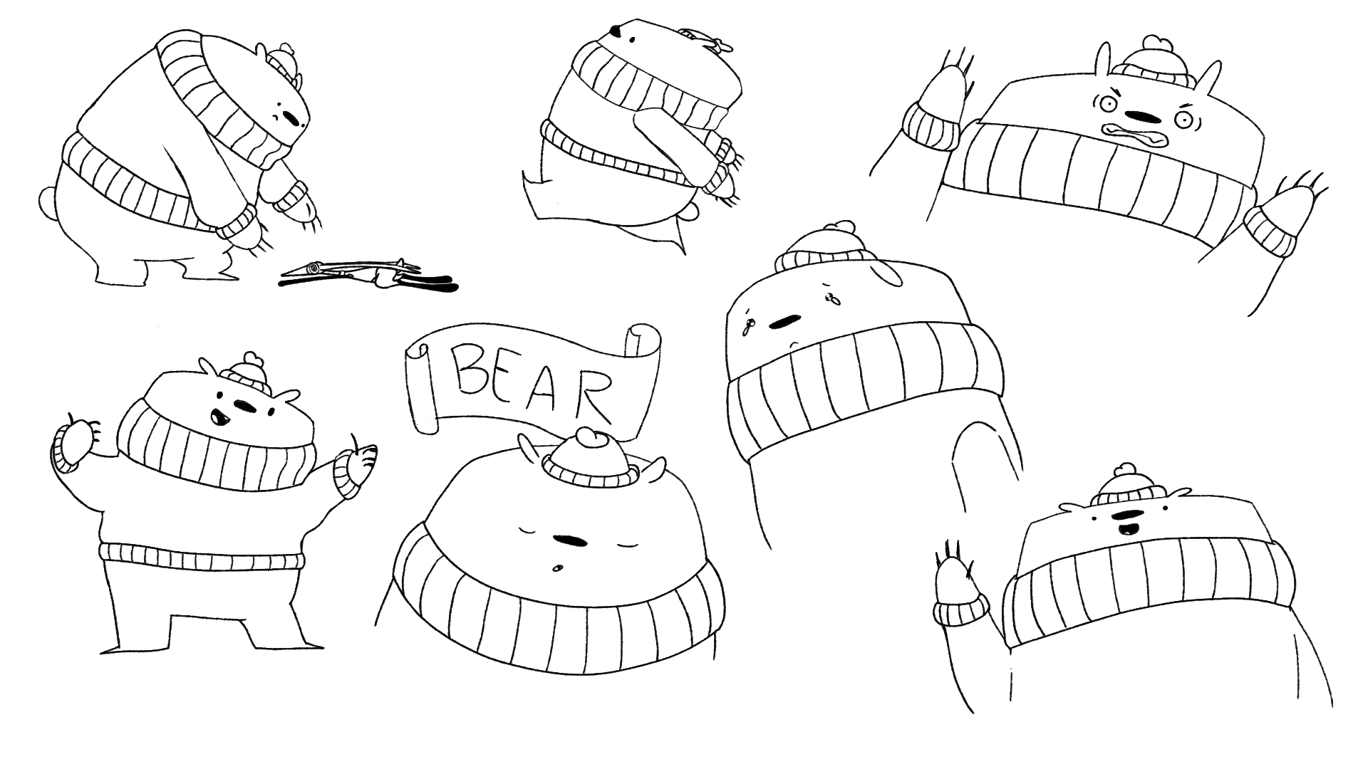 Bear Expressions sheet